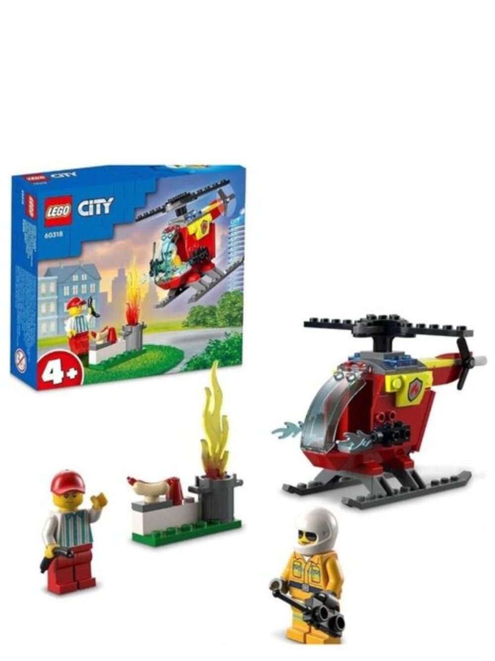 Lego  City Fire Helicopter  60318  Brand New